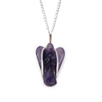 Amethyst Gemstone Guardian Angel Pendant