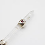 Celestial Prism Wand - Amethyst Moving Crystal Sphere Quartz Stem