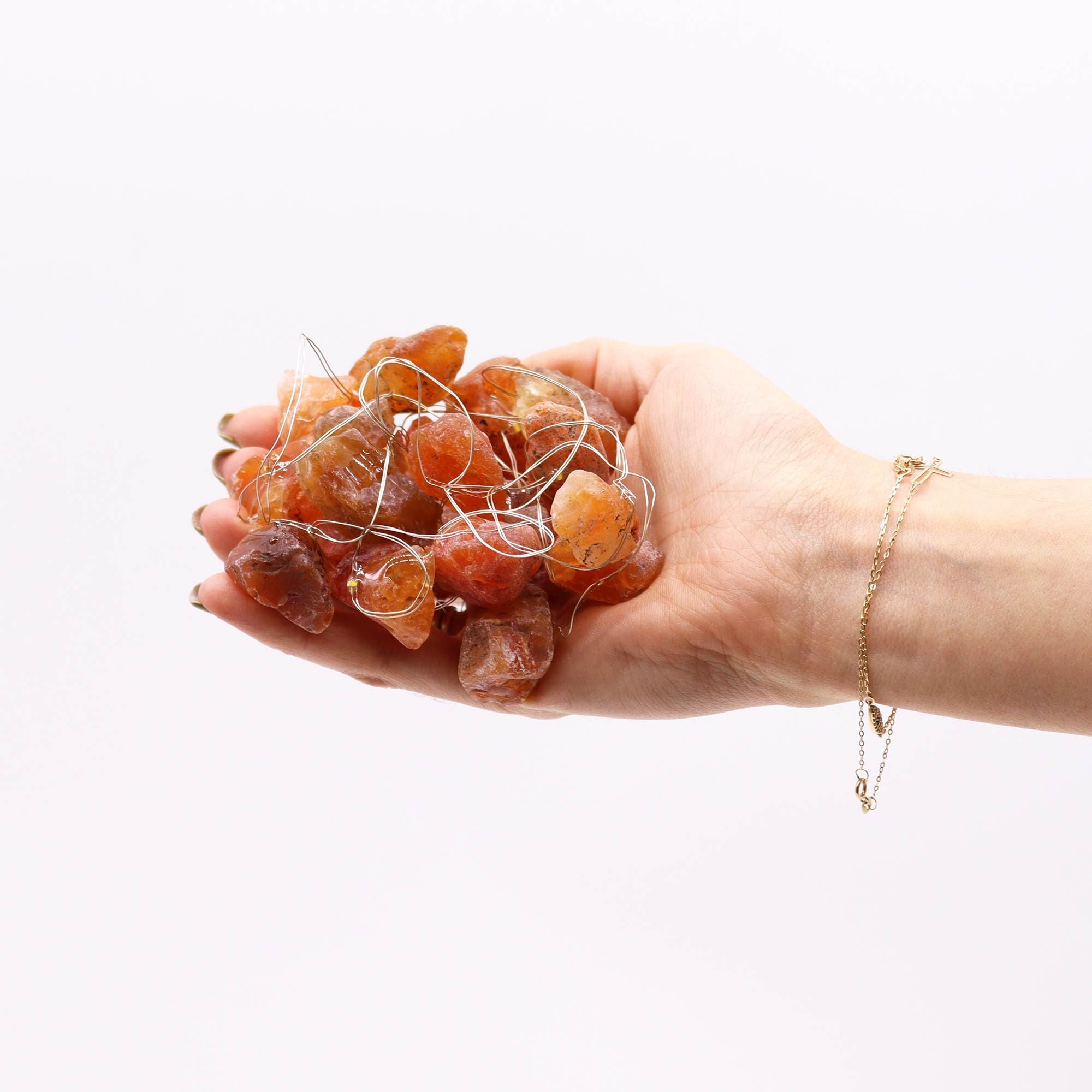 Orange Jade Gemstone Enchantment Lights
