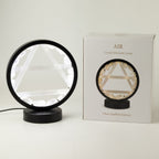 Gemstone Halo Lamp - Air - Clear Quartz & Selenite