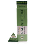 White Sage Backflow Incense Cones Jumbo Golden Nag