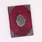 Hefty Red Tan Book - Zinc Hamsa Decor