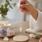 Discovery of Truth | Clear Quartz & Silver Plated Secret Cavity Pendulum