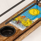 The Moon Large Enamelled Sage Stick Burner