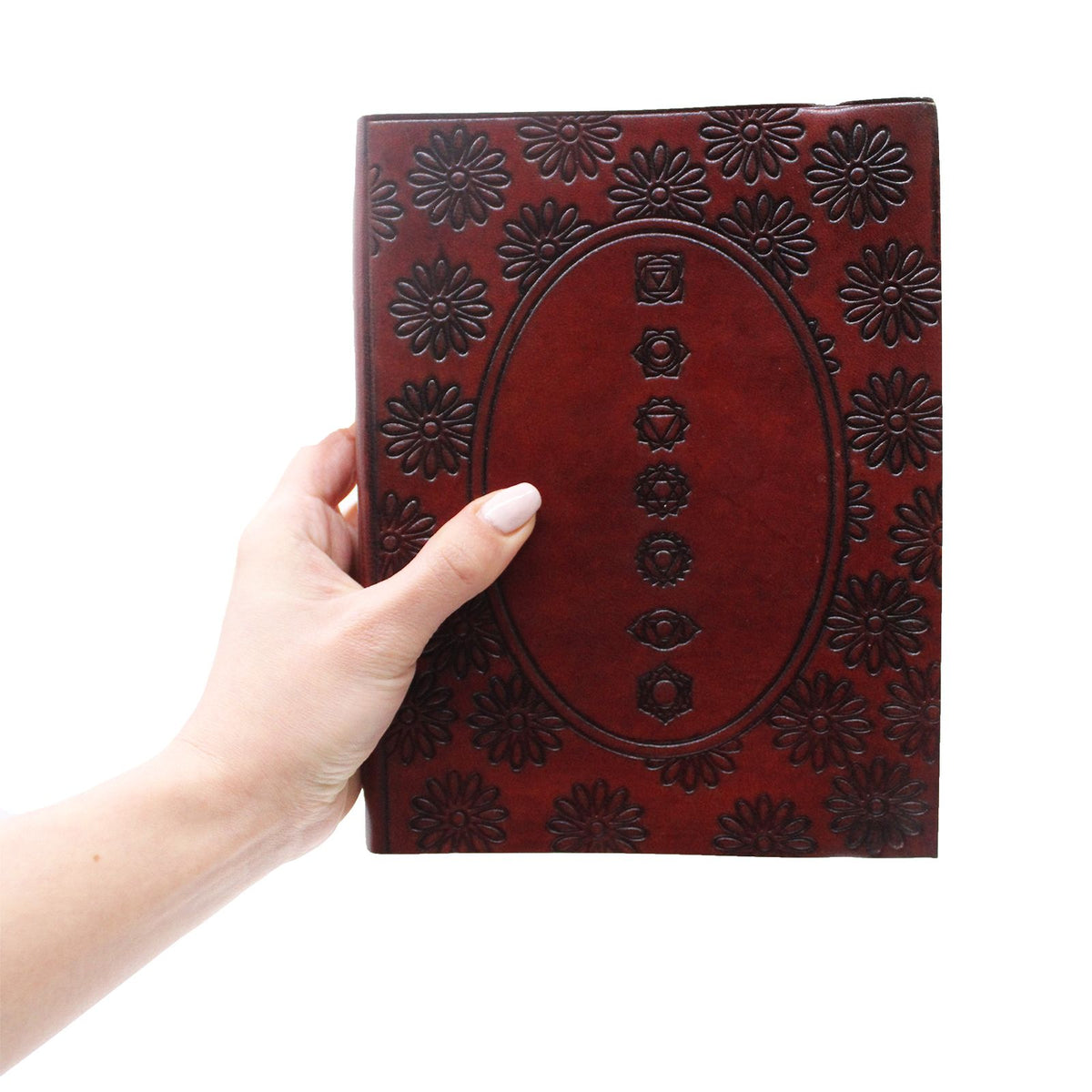 Chakra Mandala Notebook with Strap - Medium