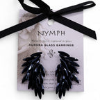 The Jet Nymph — Angel Wing Earrings