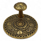Brass Effect Mushroom Plate Incense Holder
