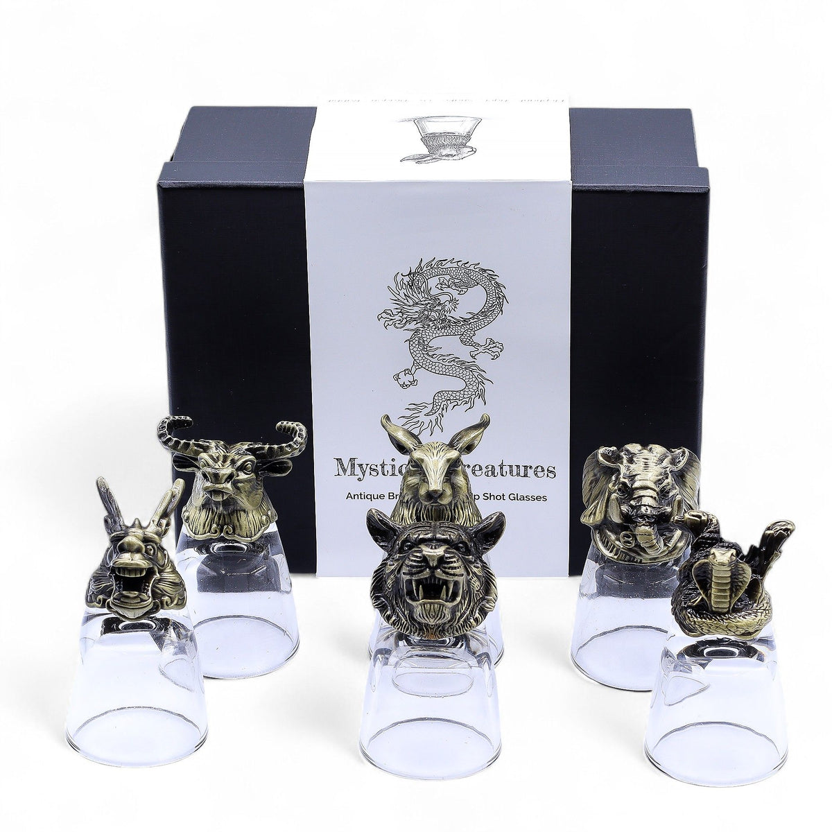 Mystical Creatures Shot Glass Gift Set - 6 x 50ml