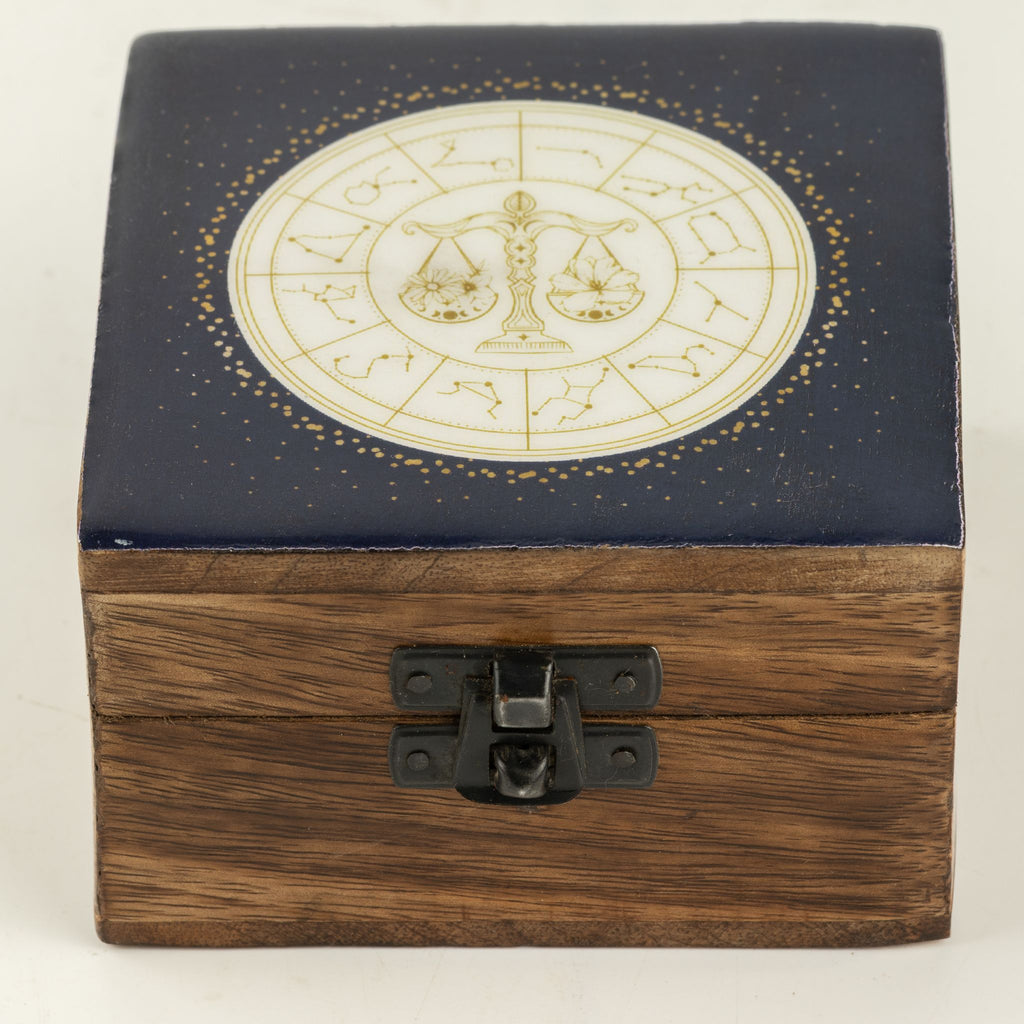 Libra Small Enamelled Keepsake Box