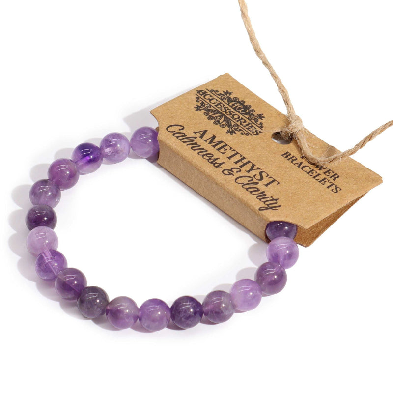 Amethyst Power Bracelet for Calmness & Clarity