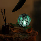The Emerald Crackle DriftGlow Lamp