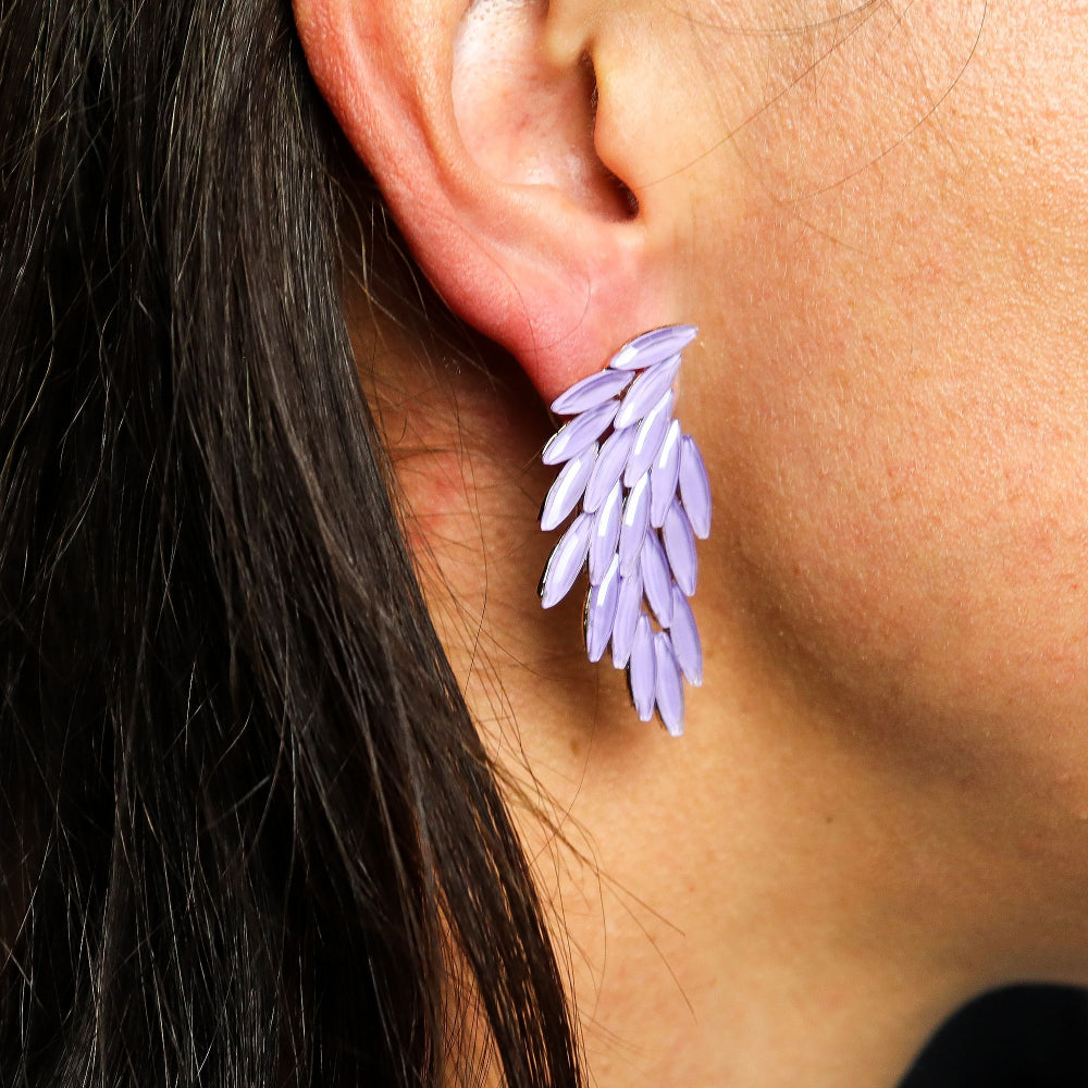 The Amethyst Nymph — Angel Wing Earrings