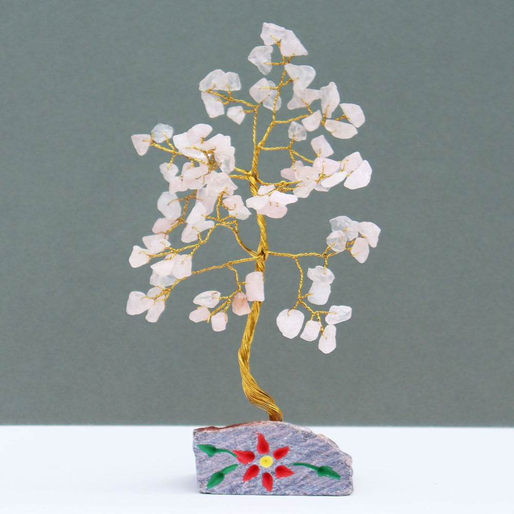 Gemstone Tree - Rose Quartz ( 80 stone )