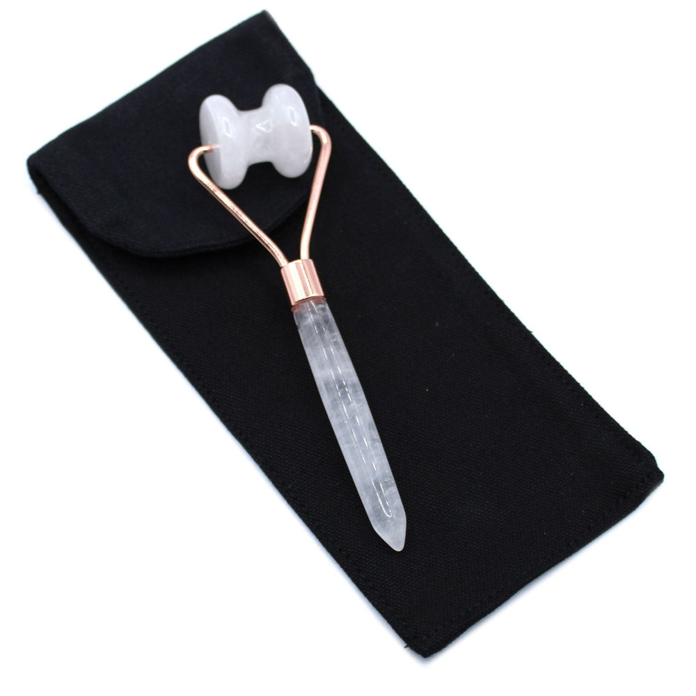 Rock Quartz Gemstone Jawline Roller