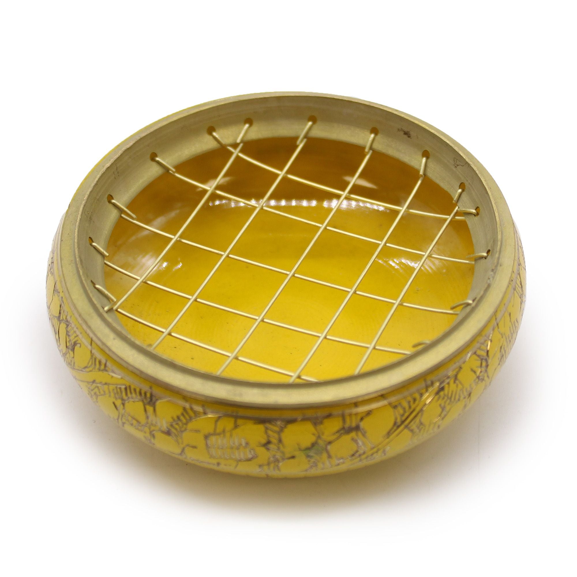 Solar Plexus Chakra Charcoal Incense Jar