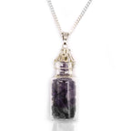 Amethyst Bottled Gemstones Necklace