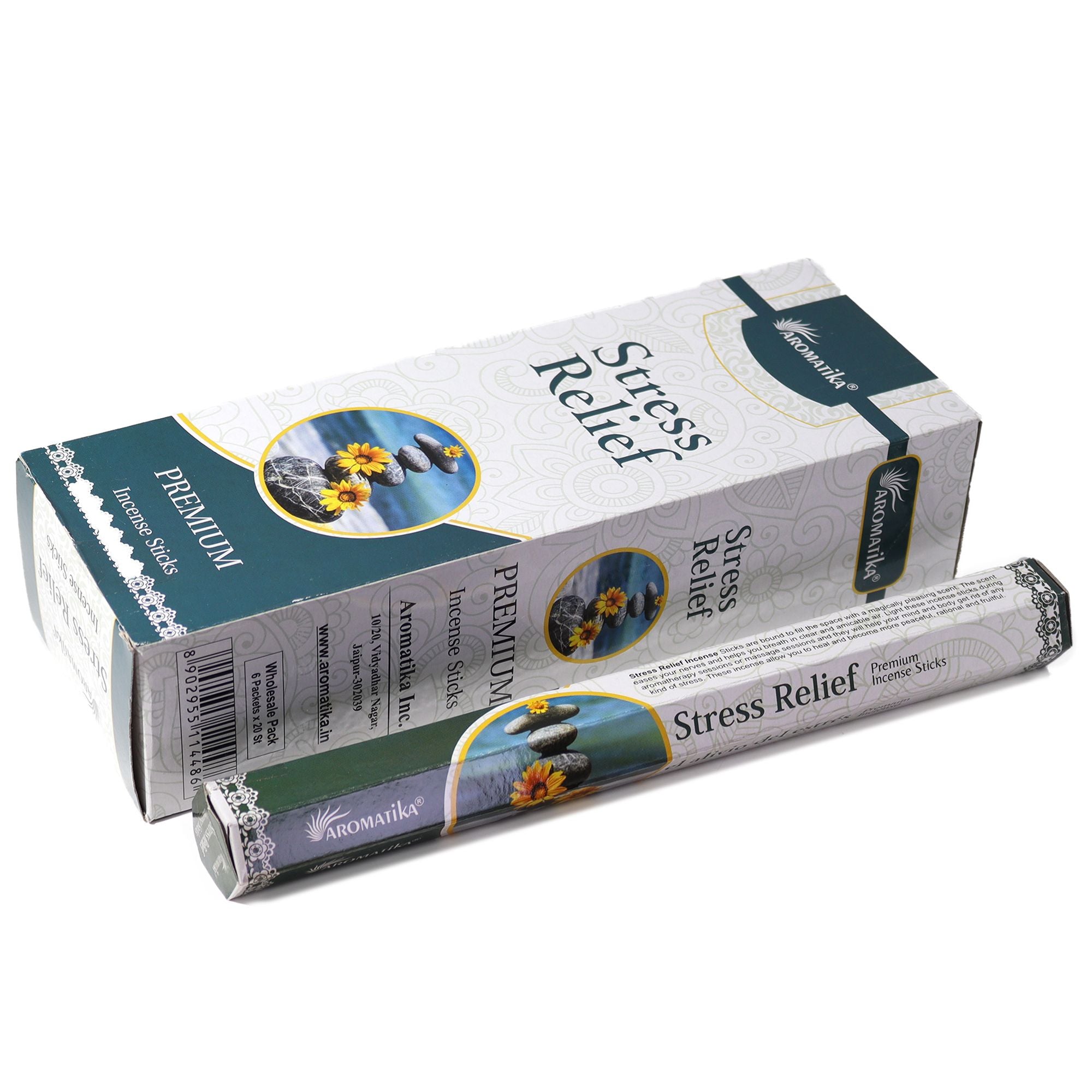 Aromatika Charcoal Free Hex Incense- Stress Relief
