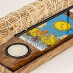 The Moon Large Enamelled Sage Stick Burner