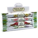 Kama Sutra Botanical Garden Incense Variety Pack with labeled sticks on a white background