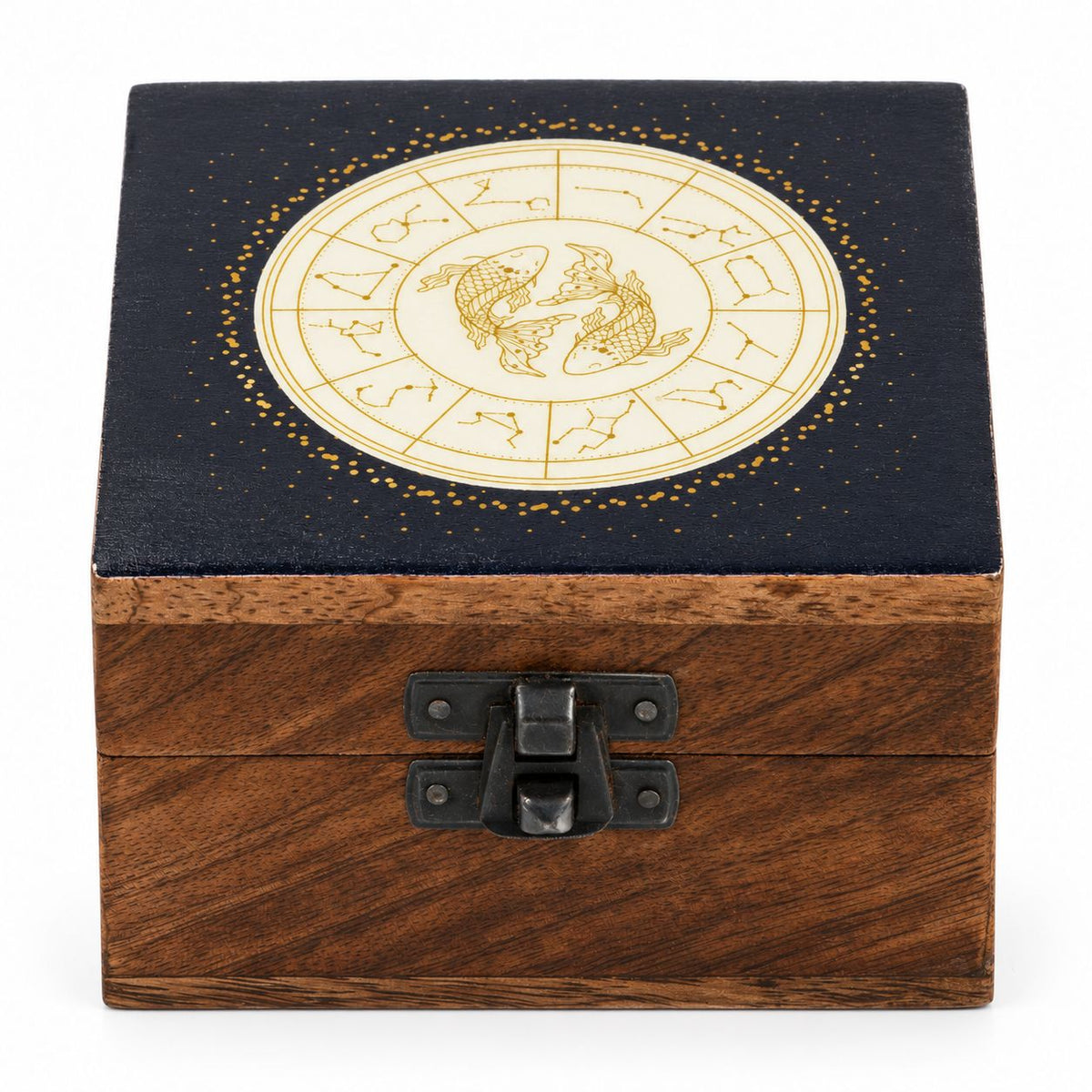 Pisces Small Enamelled Keepsake Box