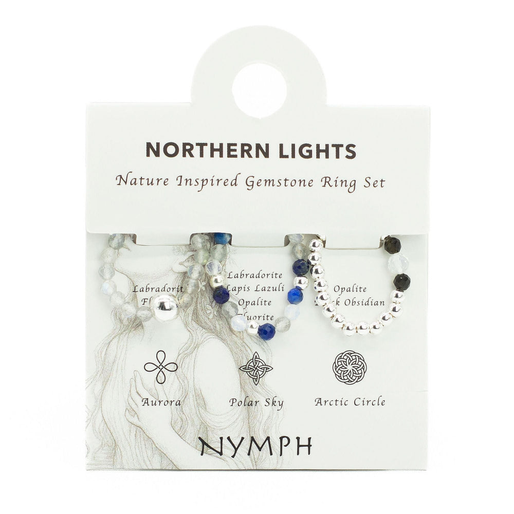 The Northern Lights Ring Set — Nymph Gemstone Collection