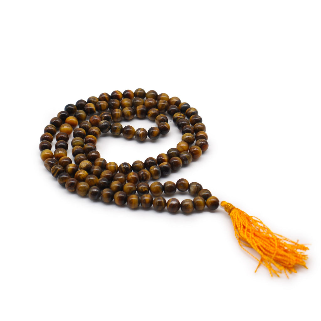 108 Bead Mala Necklace - Tiger's Eye