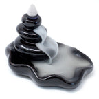 Large Pebbles into Pool Back Flow Incense Burner
