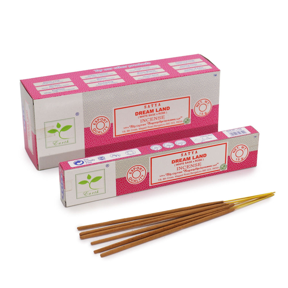 Satya Dream Land White Sage & Rose Incense Sticks