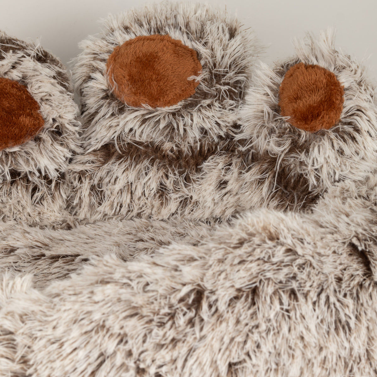 Paw-Shaped Plush Pet Bed for Cats & Small Dogs - Medium (60cm)
