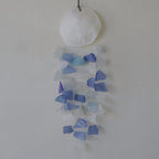 Blue & White Glass & Glass Drop