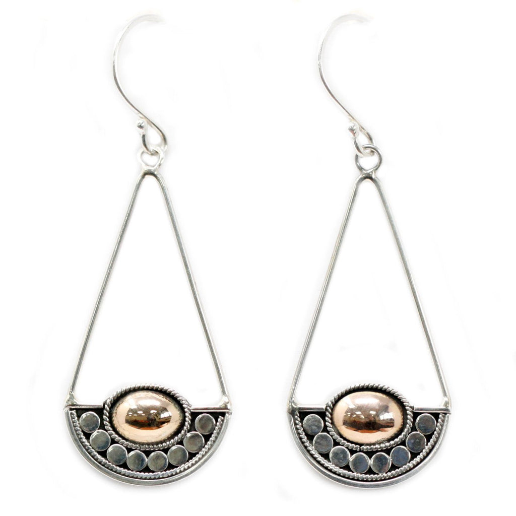 Luna Balance Silver & Gold Earrings