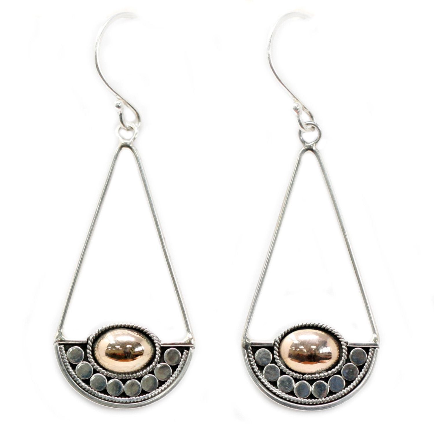Luna Balance Silver & Gold Earrings
