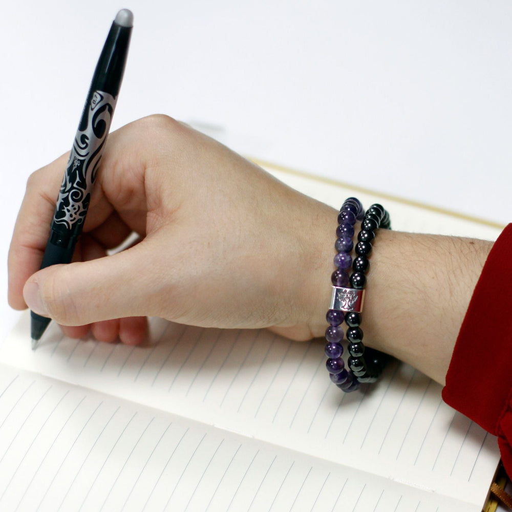Amethyst Magnetic Gemstone Bracelet