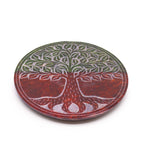 Tree of Life Soapstone Disc Incense Holder