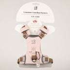 Dog Step-In Guardian Harness with Reflective Mesh & Rose Quartz Charm - Soft Pink - Small (4-8kg)