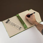 Lokta Bold Floral Moss Green Notebook