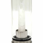 Clear Quartz Crystal Water Bottle | Obelisk | Cleansing & Clarity