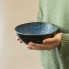 The Mushroom Grove Singing Bowl — Blue