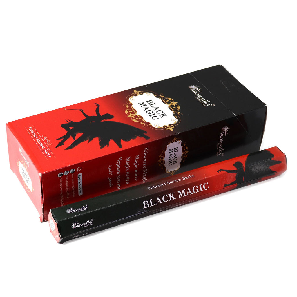 Black Magic Charcoal-Free Hex Incense Sticks - Aromatika