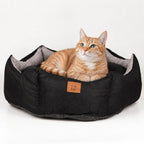 Black & Grey  Large Royal Crown Bed –  PAW