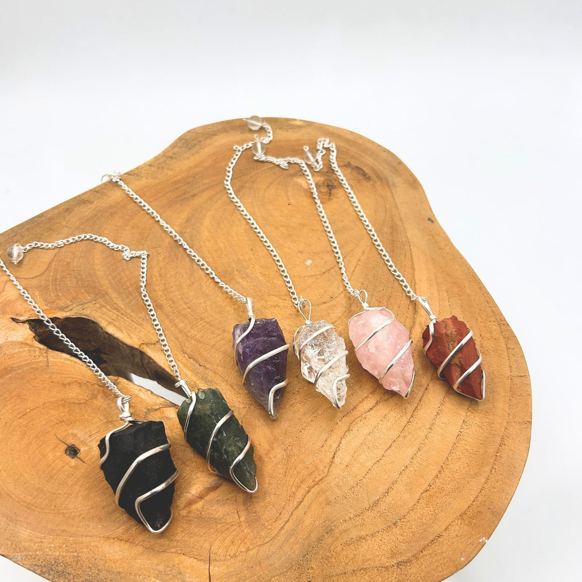Red Jasper Raw Gemstone Pendulum