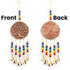 Tree of Life Wind Chime with Chakra Beads & 5 Bells