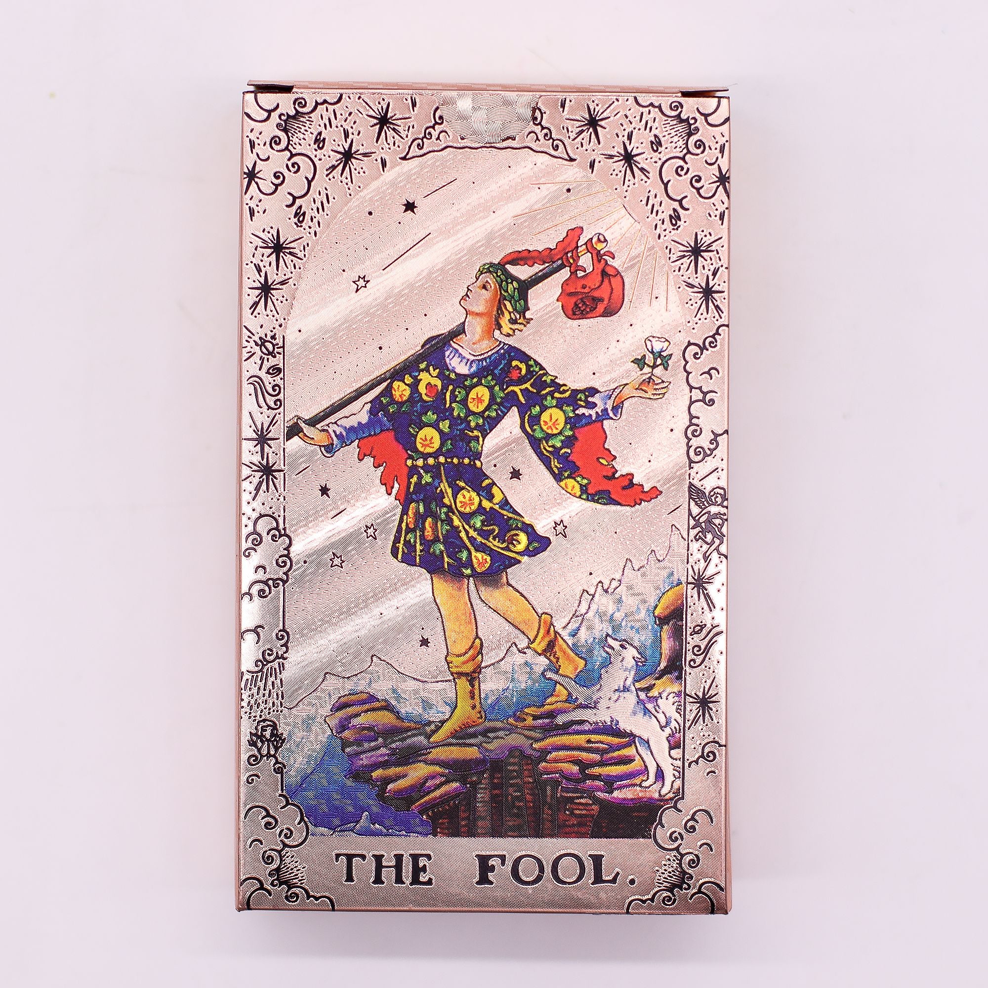 Moon Phase Rose Gold Foil Tarot Card Set with booklet