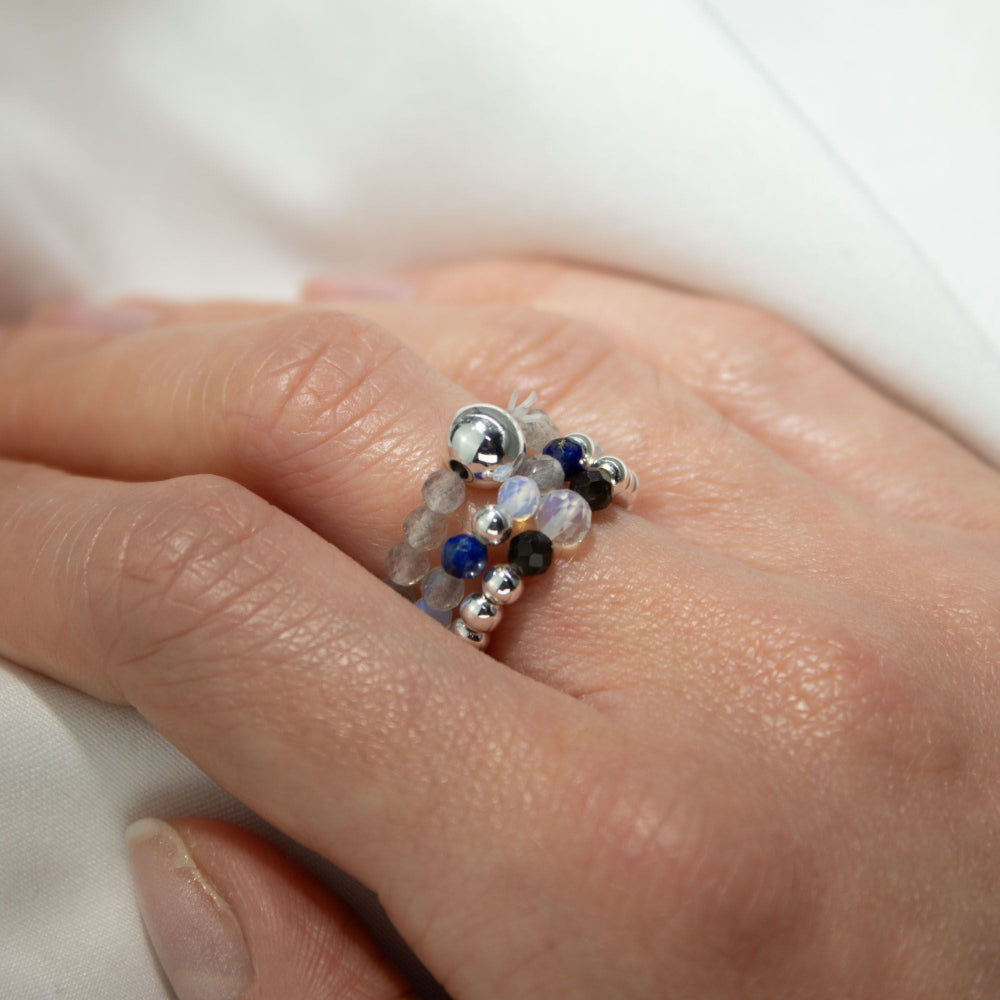 The Northern Lights Ring Set — Nymph Gemstone Collection