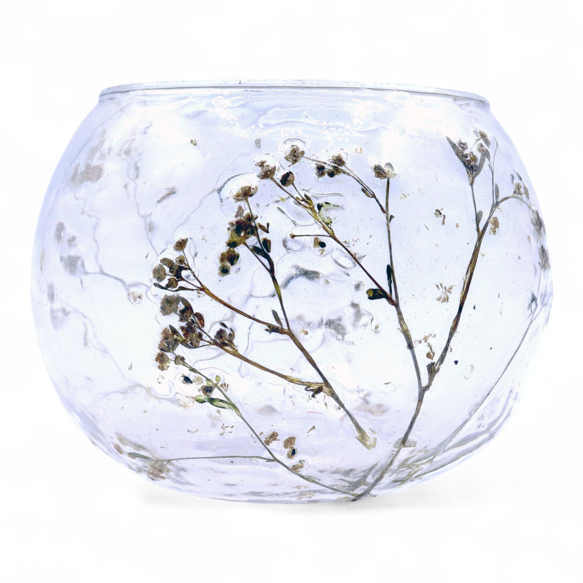 The Botanist's Bowl — Pressed Wildflower Candle Holder