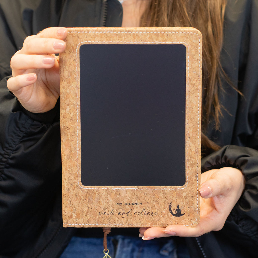 Write & Release Cork Effect A5 LCD Notebook