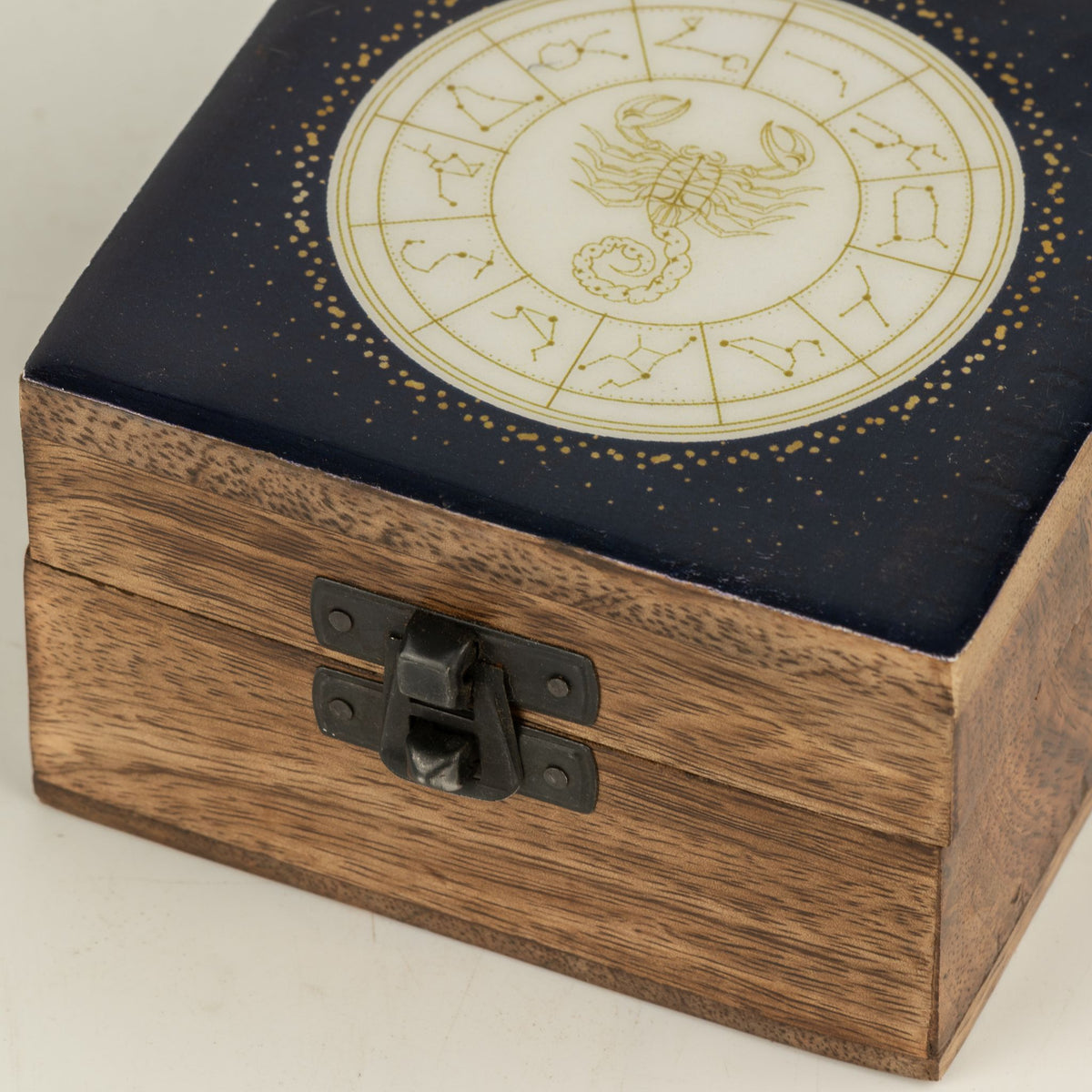 Scorpio Small Enamelled Keepsake Box