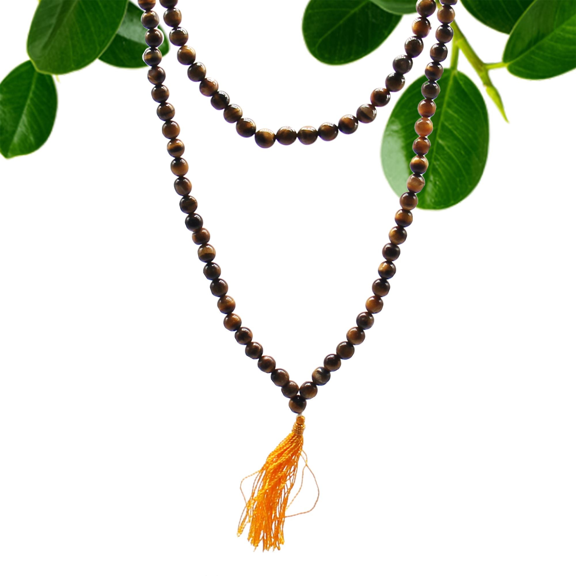 108 Bead Mala Necklace - Tiger's Eye