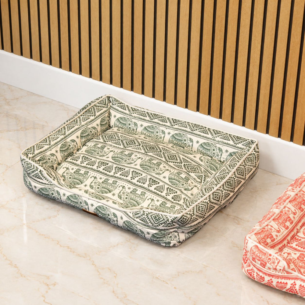 Green Lucky Elephant Pet Bed  – PAW