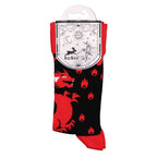Red Dragons Hop Hare Bamboo Socks S/M
